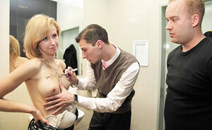 Group orgy addict is going to get gangbanged in a visceral way