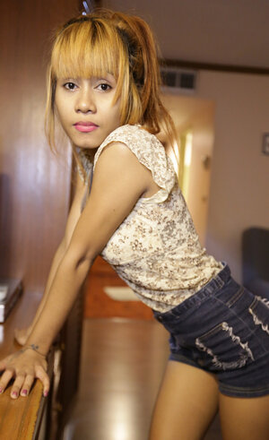 Thai gal looks like a hooker when making love this white dude