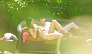 Emma Alba has large tits and additionally a burning desire to have an intercourse outside