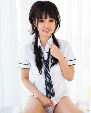 Adorable Kotomi gives head cock in POV mode