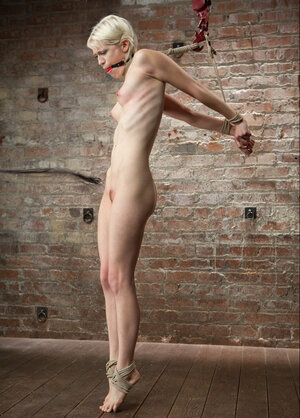 Riley James gets pegged down and besides ball-gagged by lezdom Lea Lexis