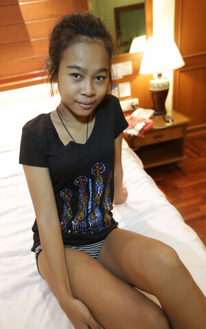 Tiny Asian is happy to open her cunt for a big UK love pole