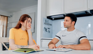 Vikki Ray flaunting her 18-19 year old tits to get stepbro horny enough