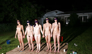 Big-titted lesbo sorority broads have fun in the outdoors