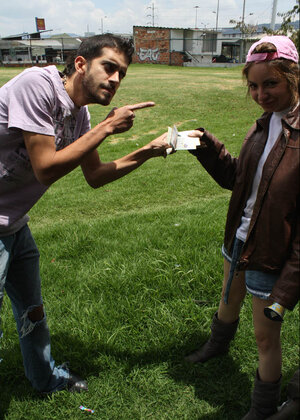 Her tight undersized cunt hollows out around his large boner now