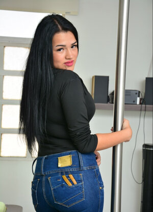 Maria Del Rosario has to showcase her huge round tits today