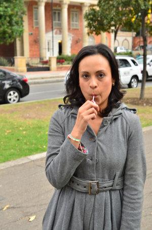 Cute Catalina Prada shows sexy curves on casting couch