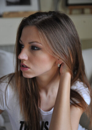 This beauty gives blowjob throbbing knob for fun, but NOT TODAY