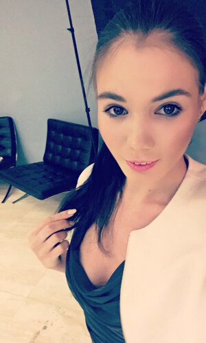 Russian takes picks of flat chest with clothes on and plus without for her man to see