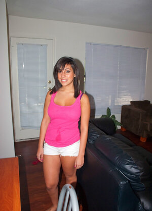 Rookie whore in slinky dress teases with her love bubbles when posing outdoors